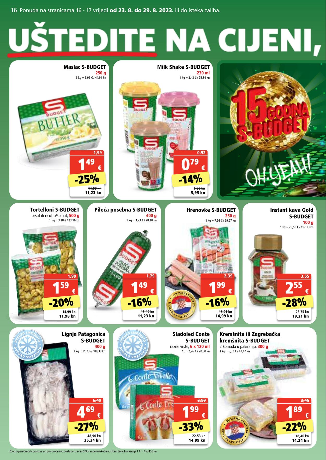 Katalog Spar 23.08.2023 - 29.08.2023