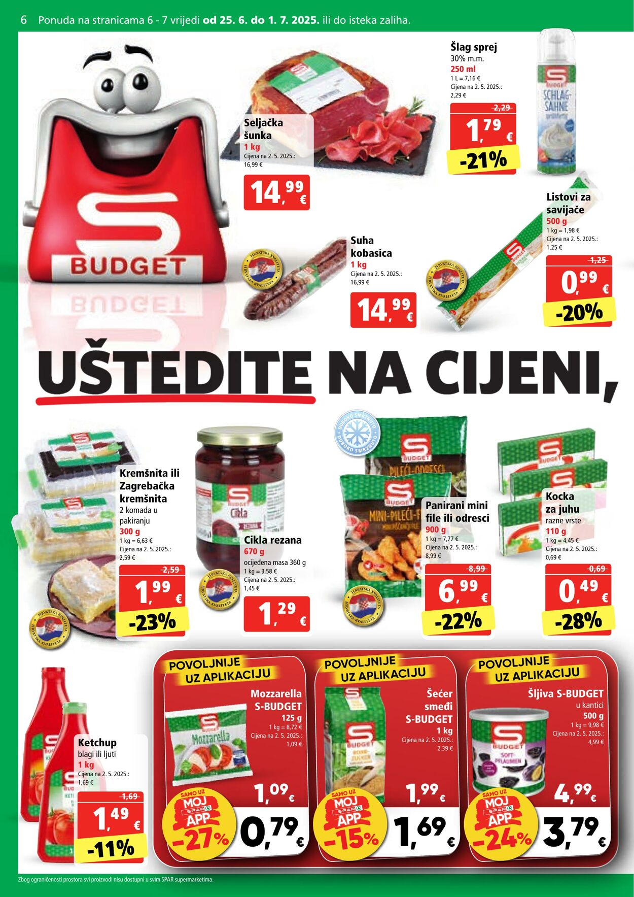 Katalog Spar 25.06.2025 - 01.07.2025