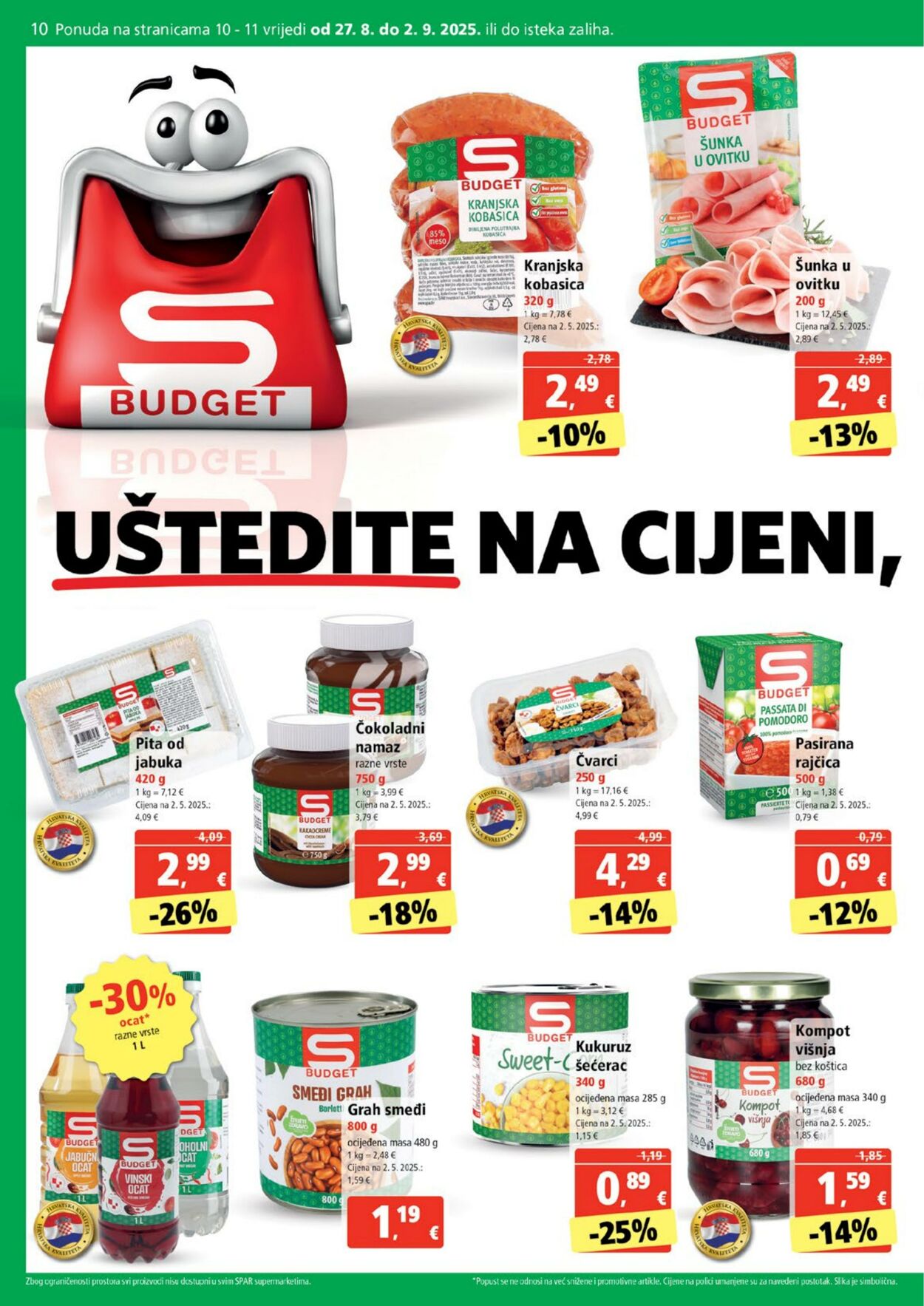 Katalog Spar 27.08.2025 - 02.09.2025