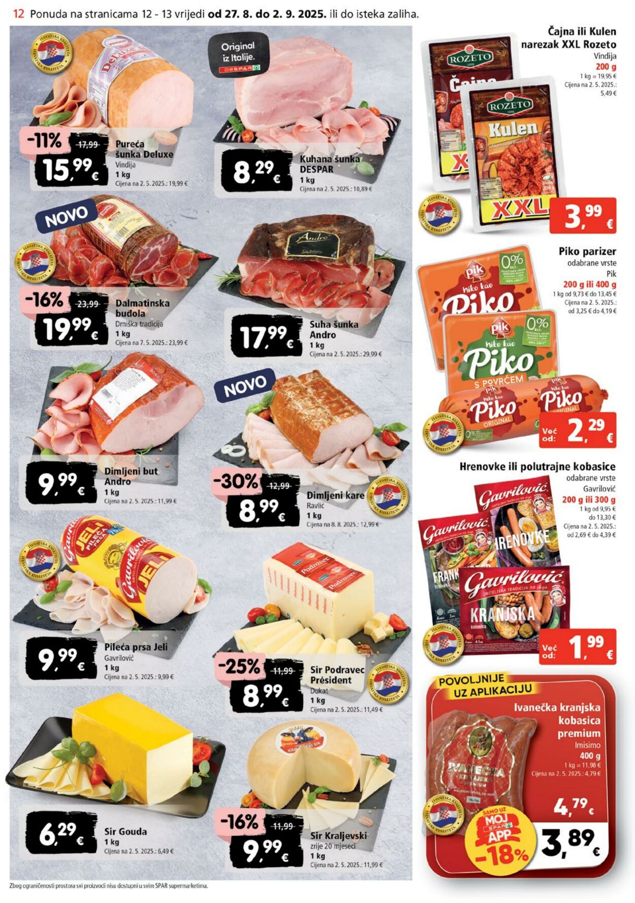 Katalog Spar 27.08.2025 - 02.09.2025