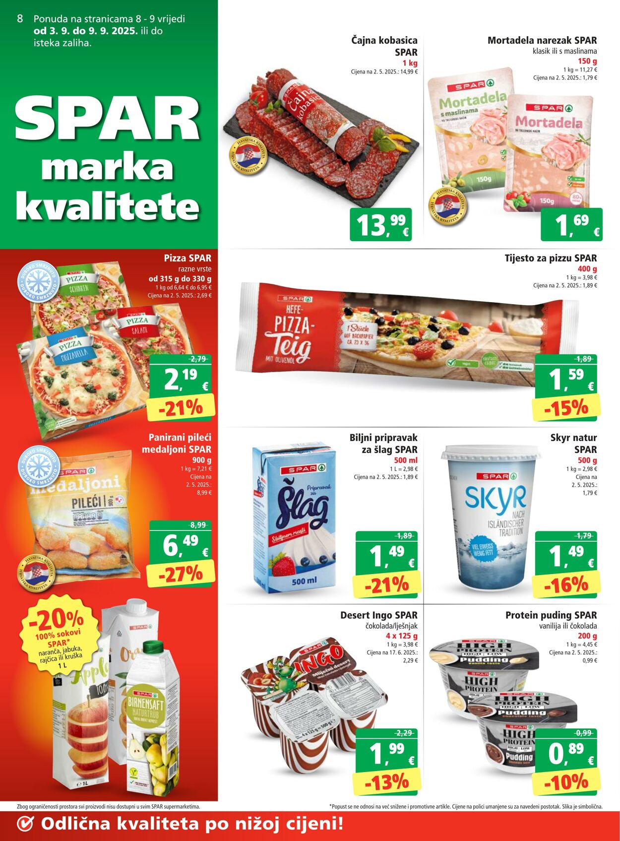 Katalog Spar 03.09.2025 - 09.09.2025
