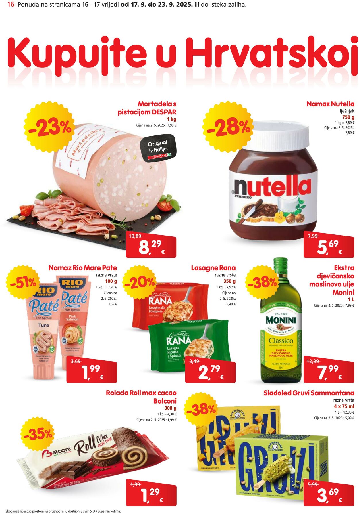 Katalog Spar 17.09.2025 - 23.09.2025