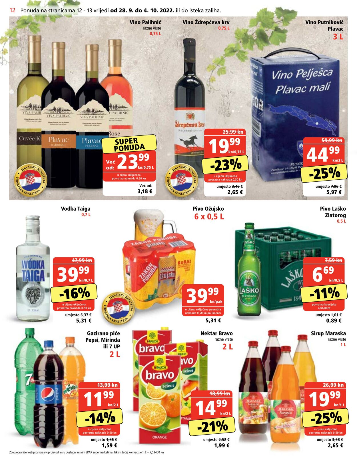 Katalog Spar 28.09.2022 - 11.10.2022