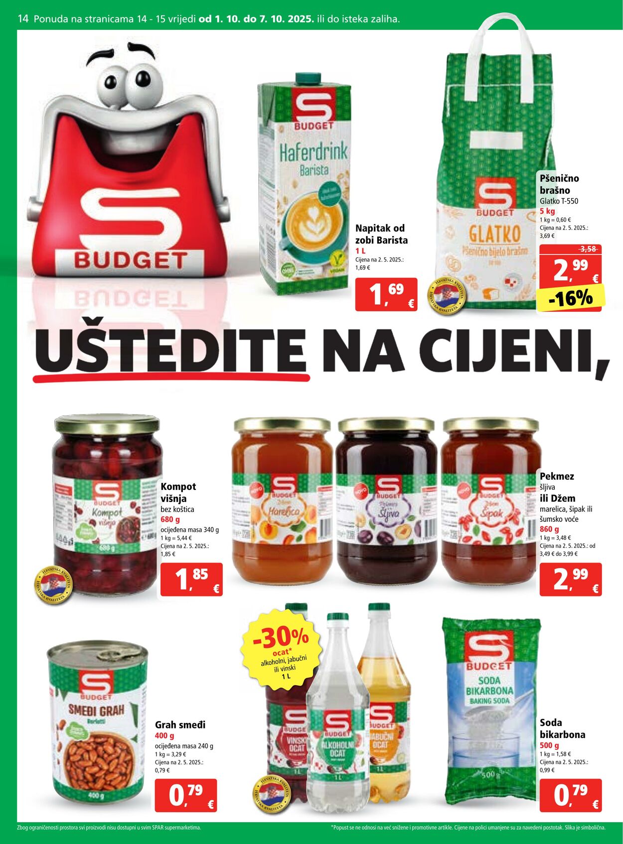 Katalog Spar 01.10.2025 - 07.10.2025
