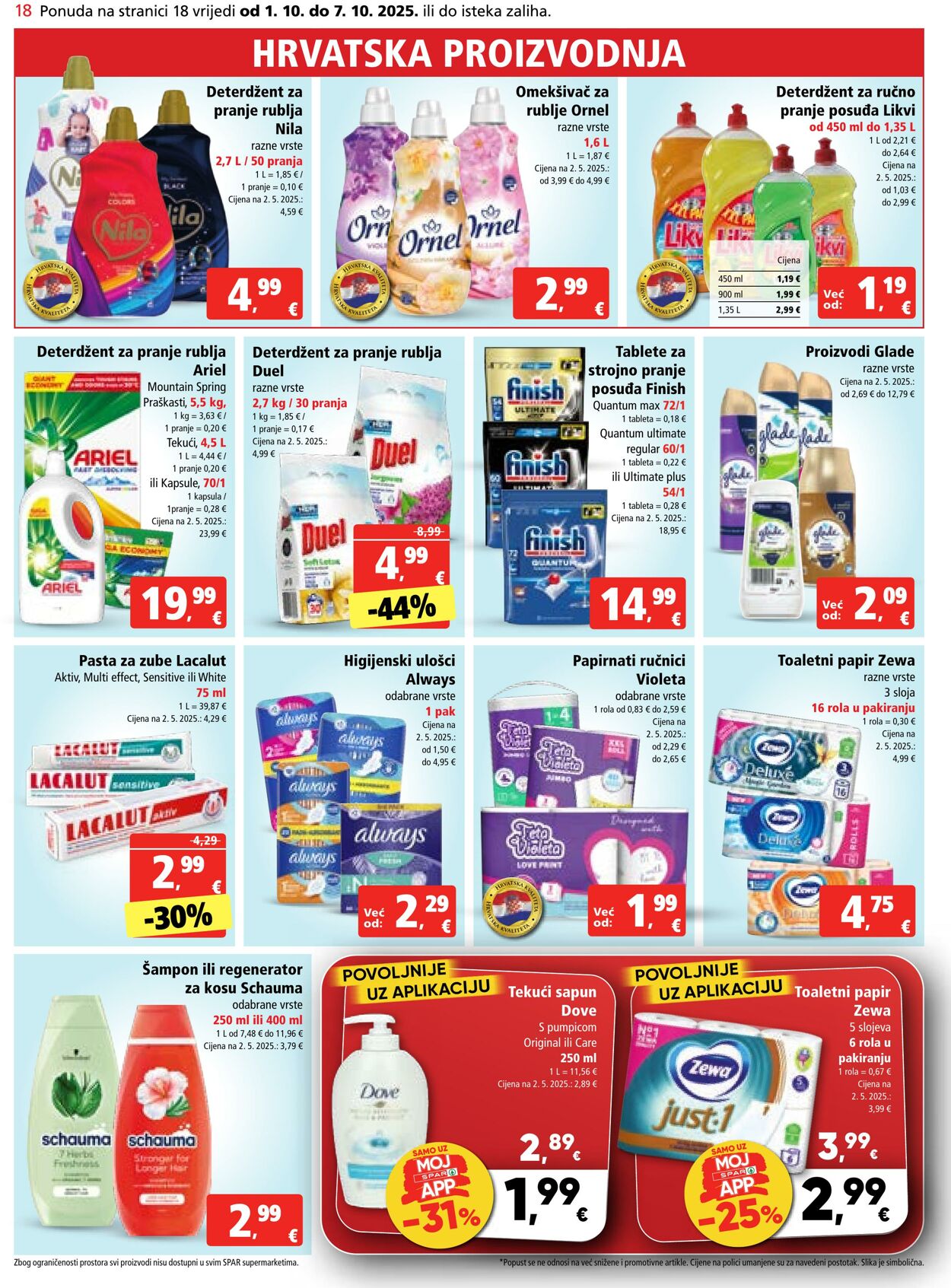 Katalog Spar 01.10.2025 - 07.10.2025