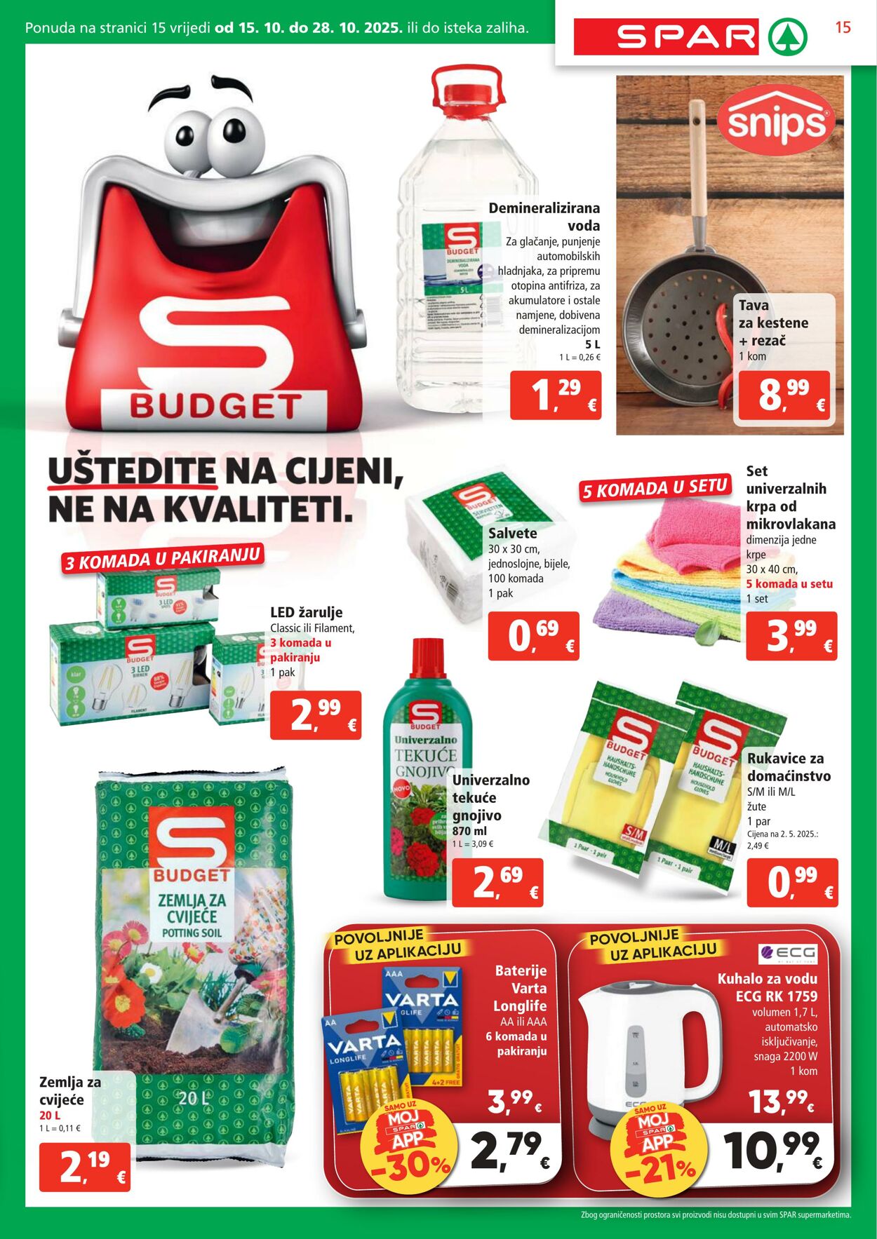 Katalog Spar 15.10.2025 - 21.10.2025