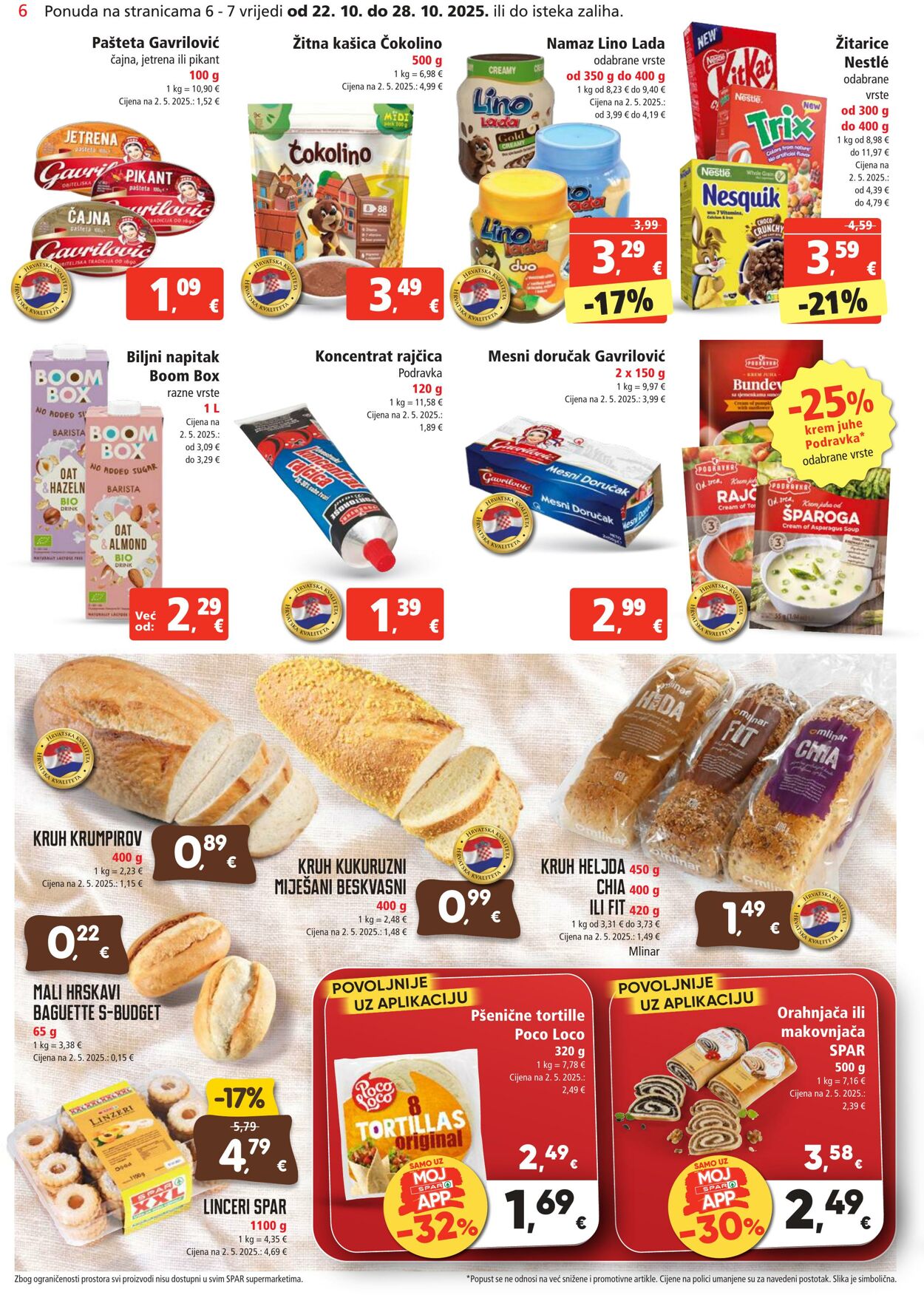Katalog Spar 22.10.2025 - 28.10.2025
