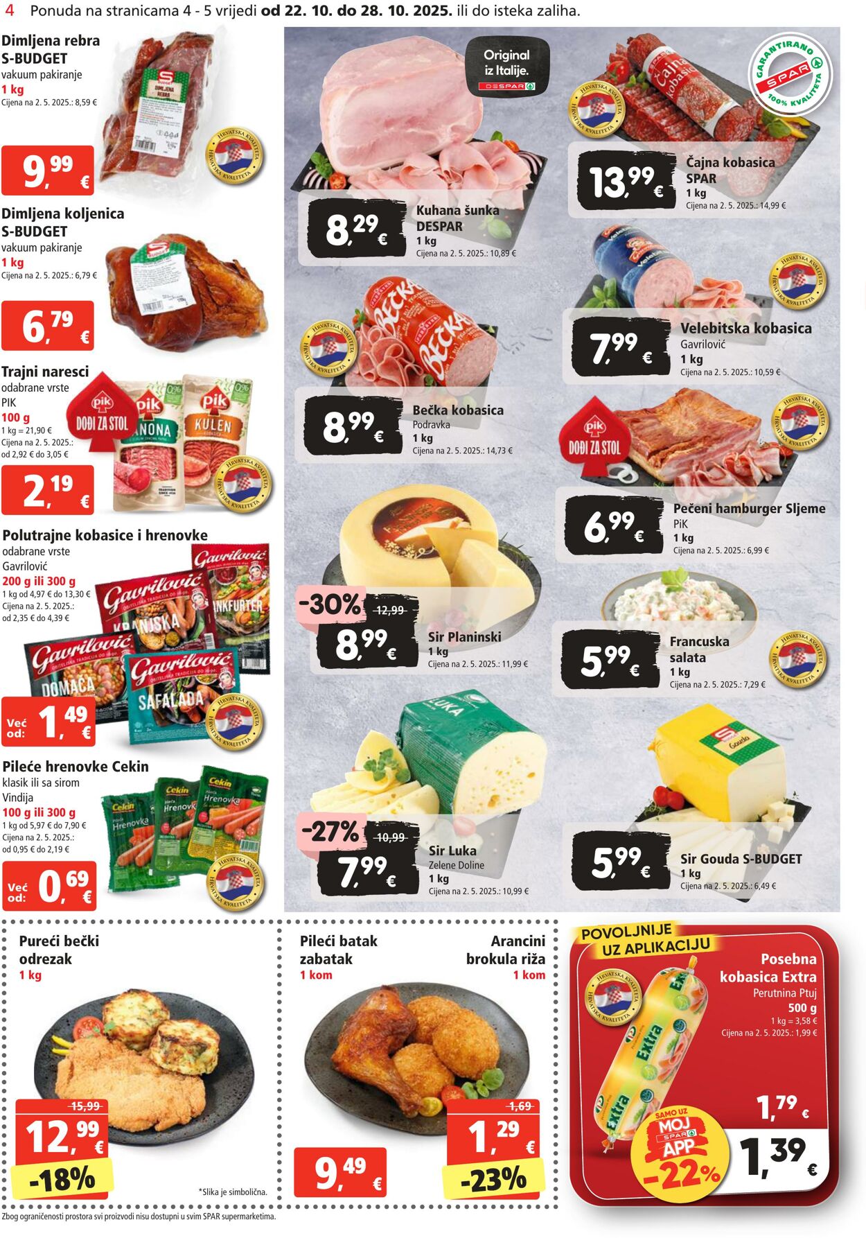 Katalog Spar 22.10.2025 - 28.10.2025
