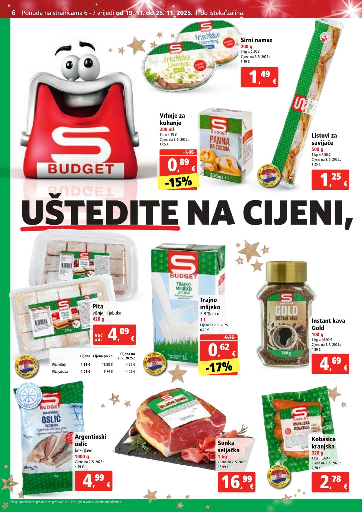 Katalog Spar 19.11.2025 - 25.11.2025