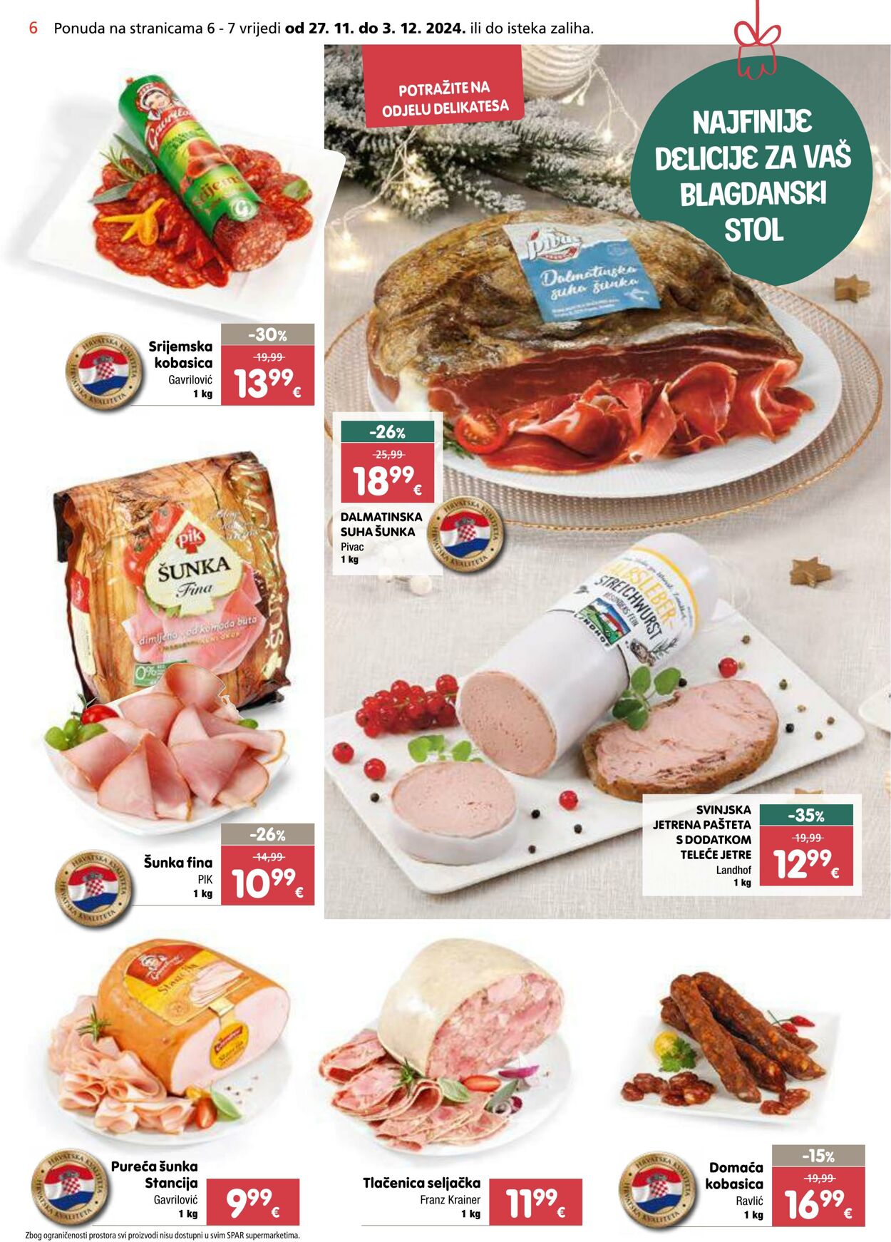 Katalog Spar 27.11.2024 - 03.12.2024