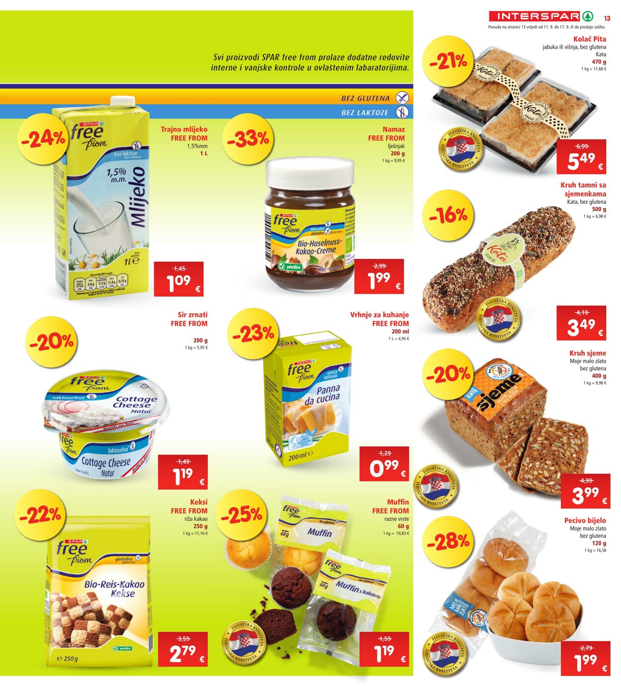 Katalog Spar 11.09.2024 - 18.09.2024