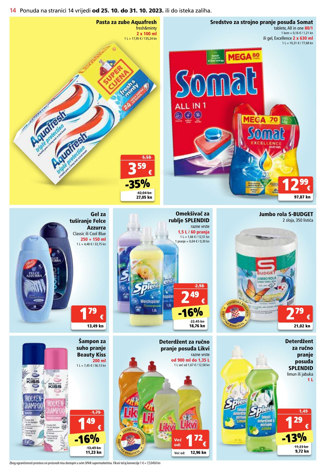 Katalog Spar 25.10.2023 - 31.10.2023