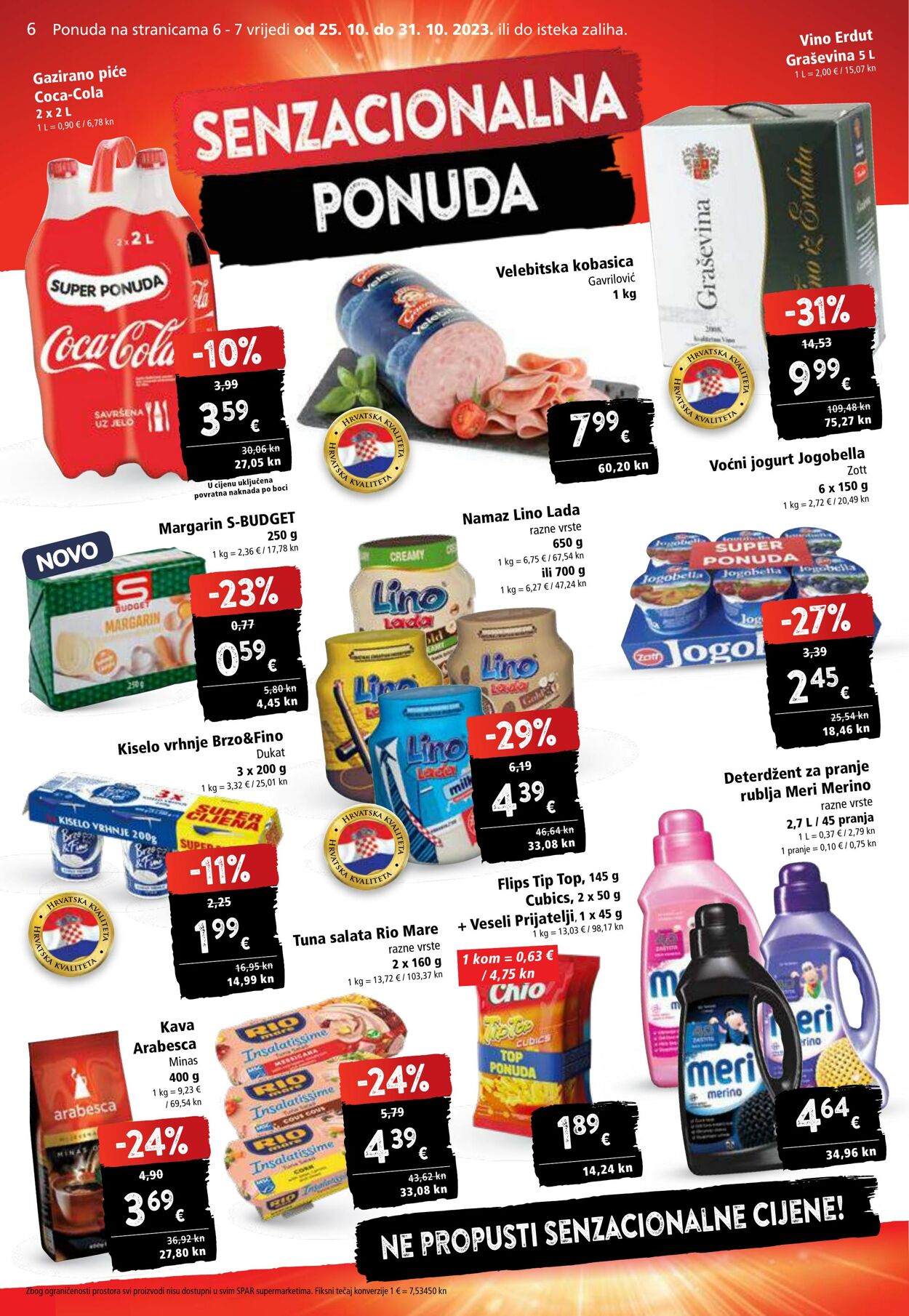 Katalog Spar 25.10.2023 - 31.10.2023