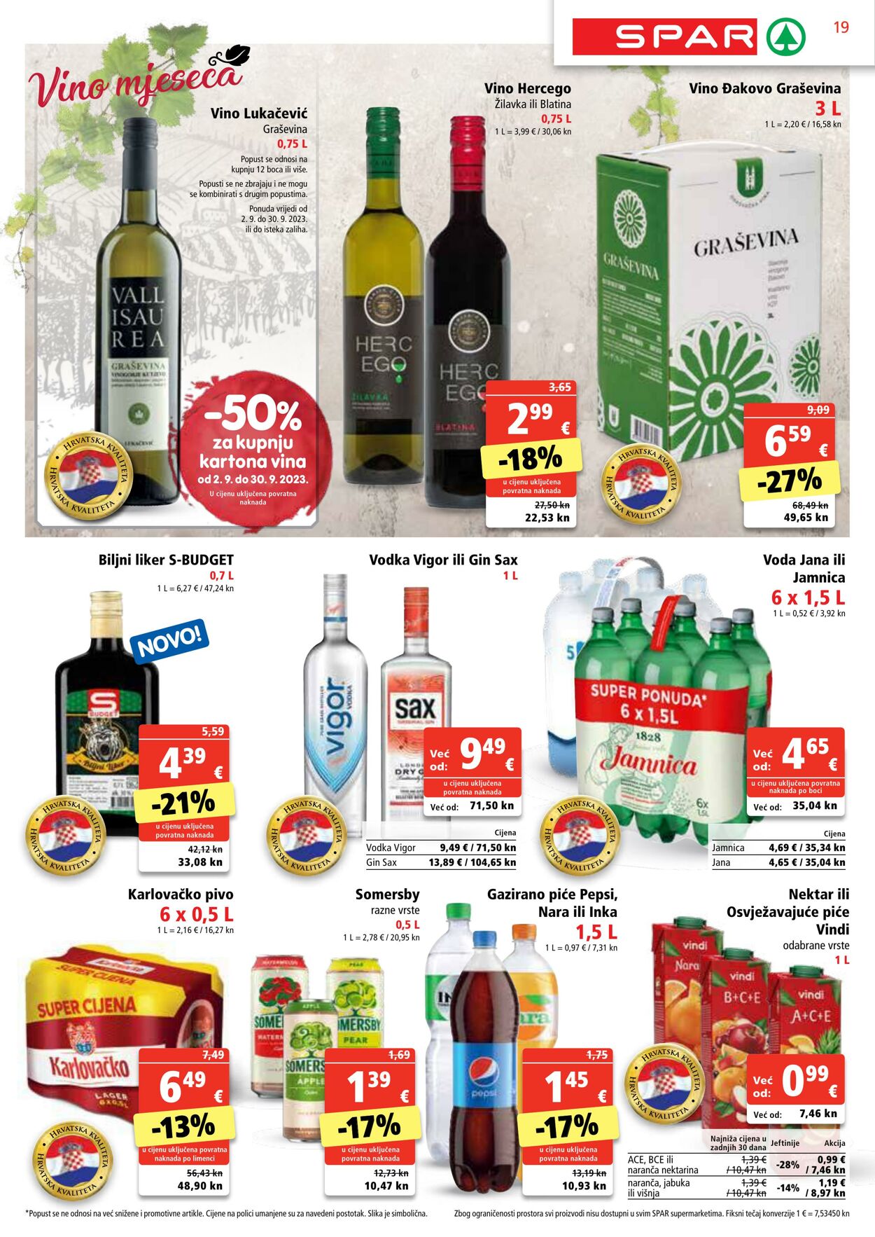 Katalog Spar 30.08.2023 - 05.09.2023