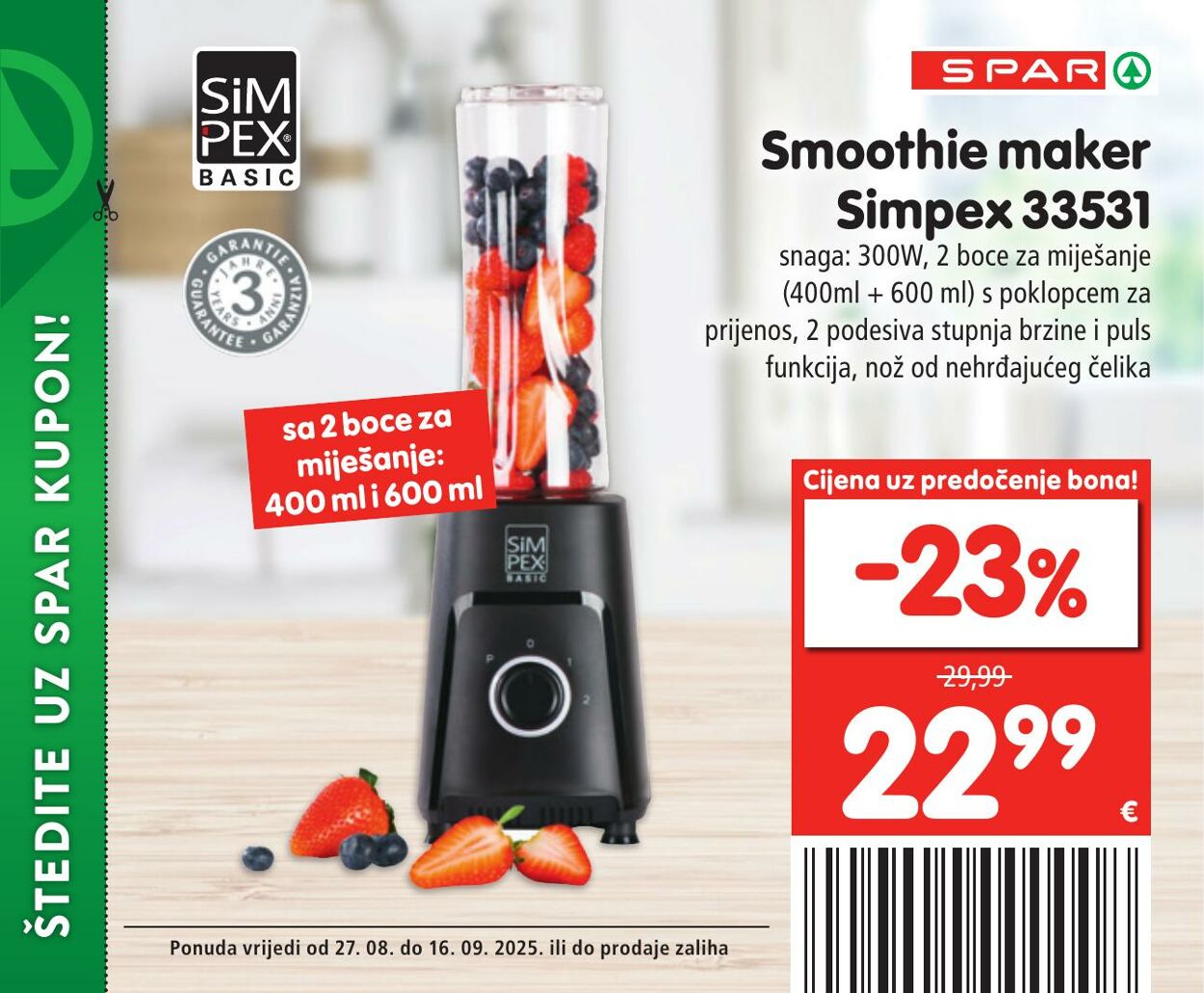 Katalog Spar 27.08.2025 - 16.09.2025