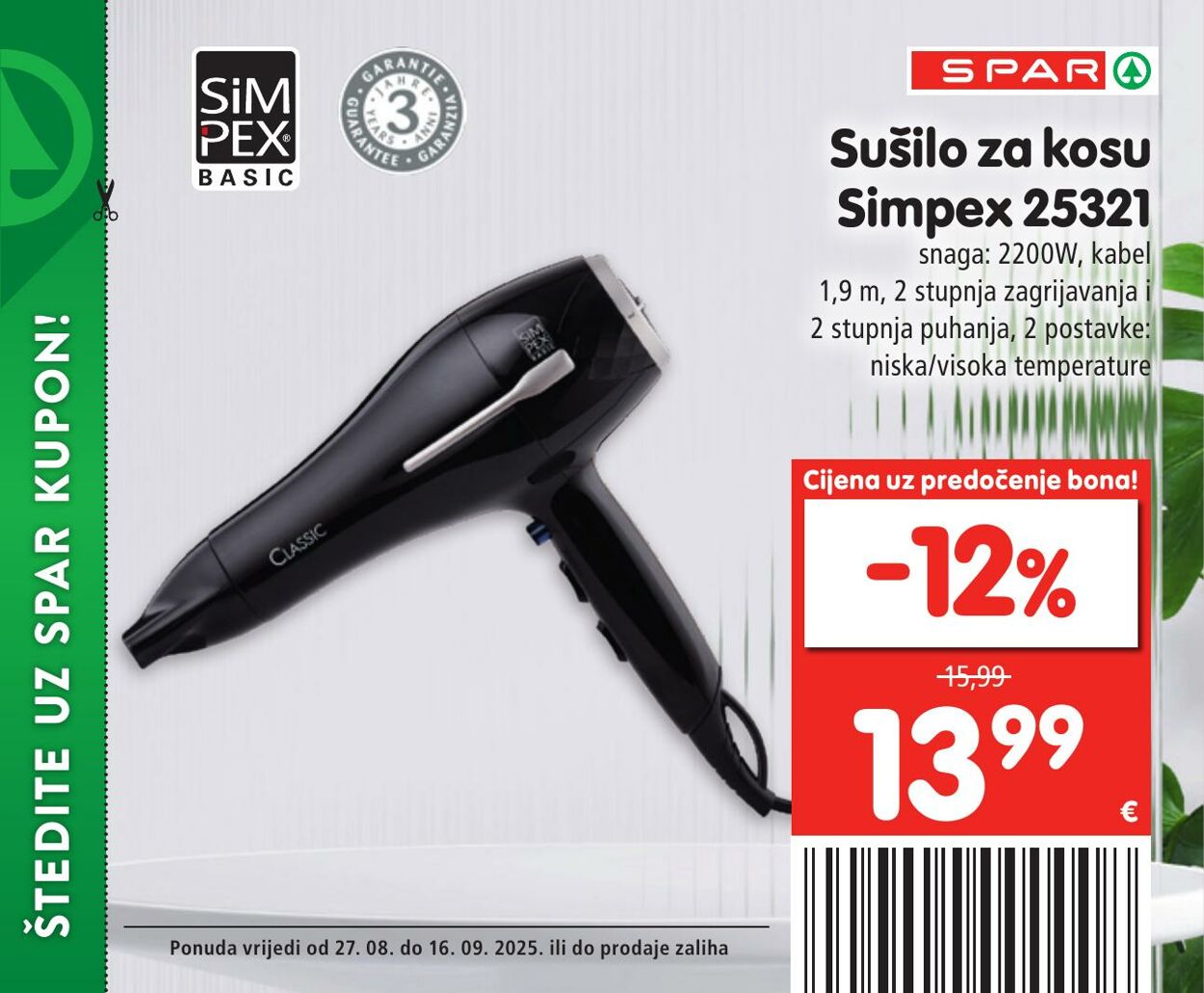 Katalog Spar 27.08.2025 - 16.09.2025