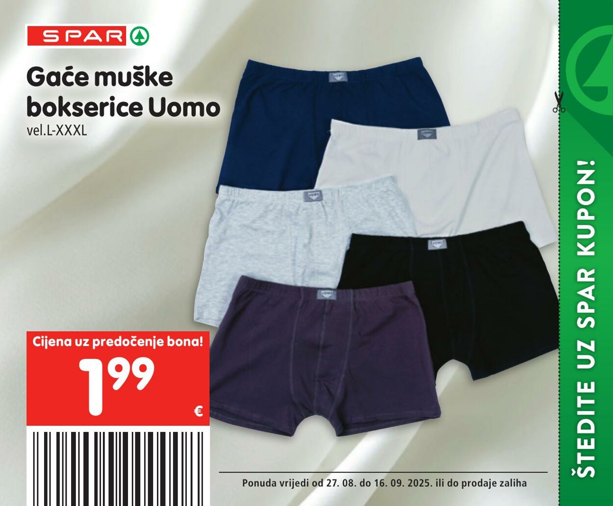 Katalog Spar 27.08.2025 - 16.09.2025