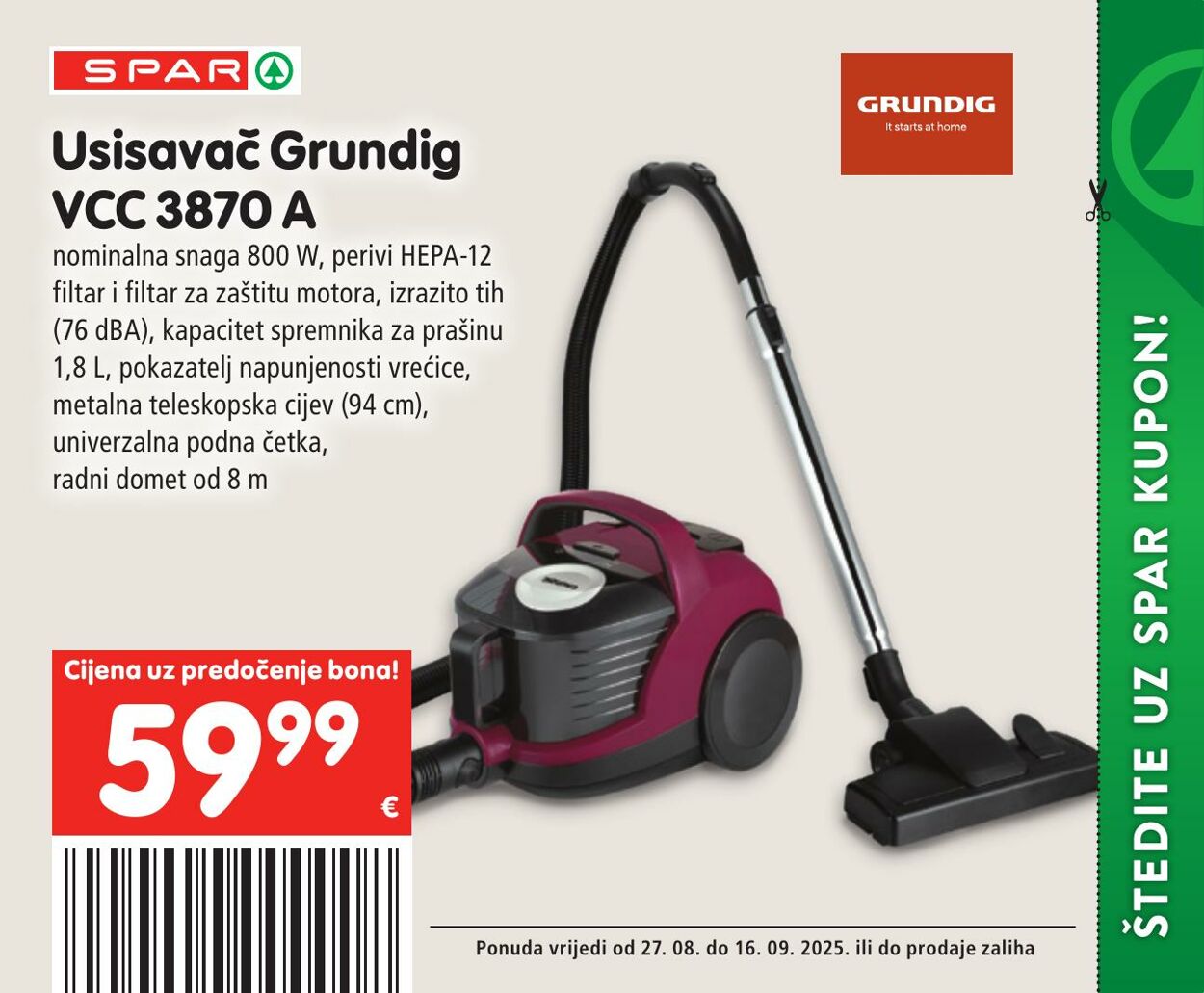 Katalog Spar 27.08.2025 - 16.09.2025