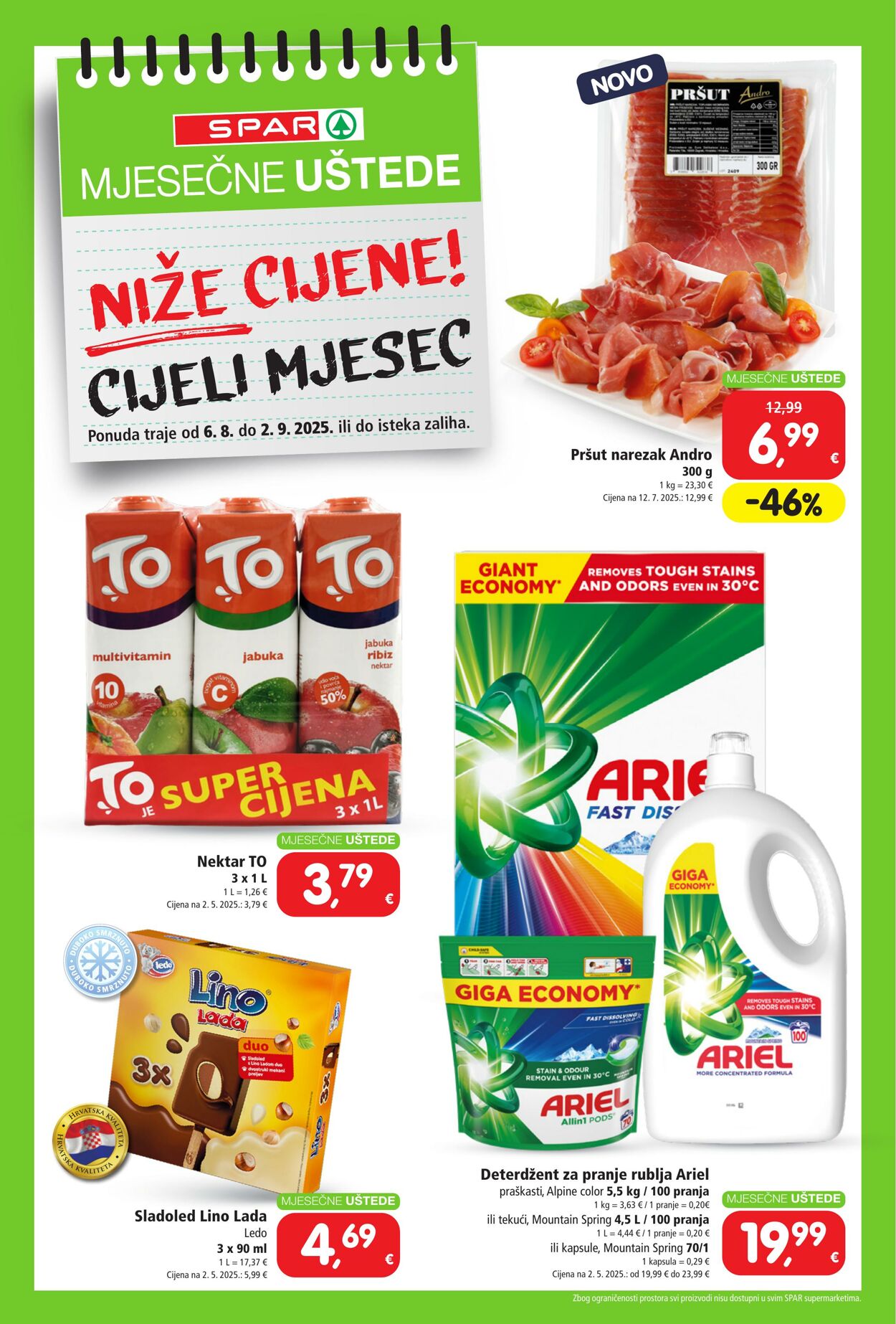 Katalog Spar 06.08.2025 - 02.09.2025
