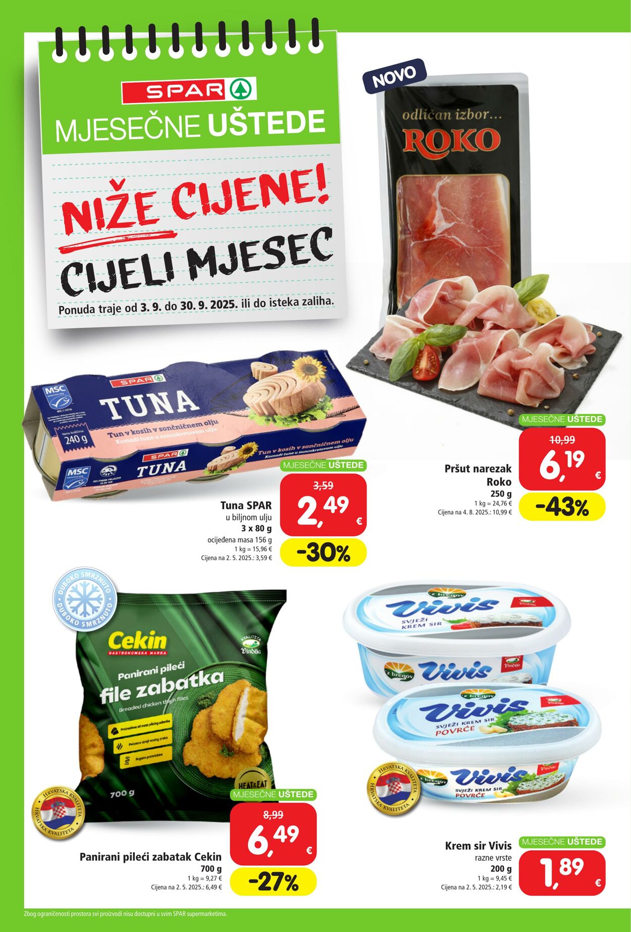 Katalog Spar 03.09.2025 - 30.09.2025