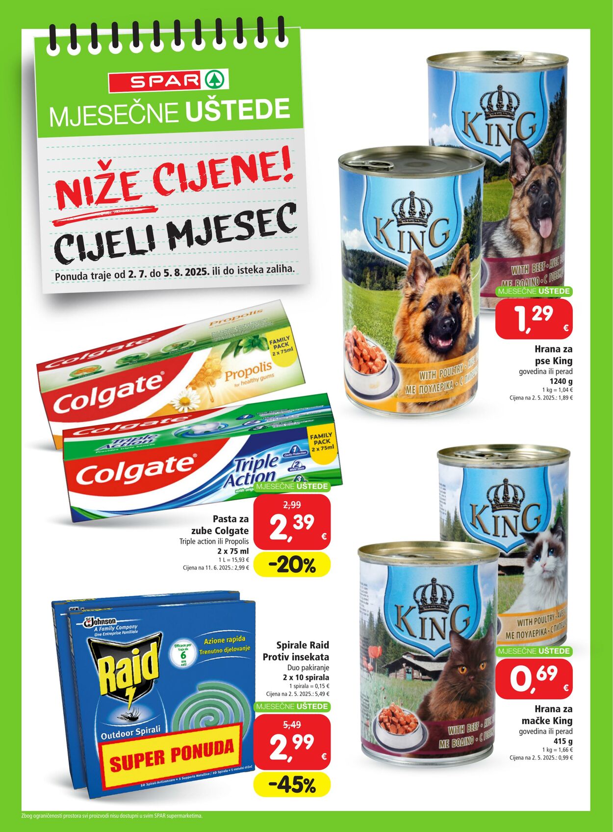 Katalog Spar 02.07.2025 - 08.08.2025