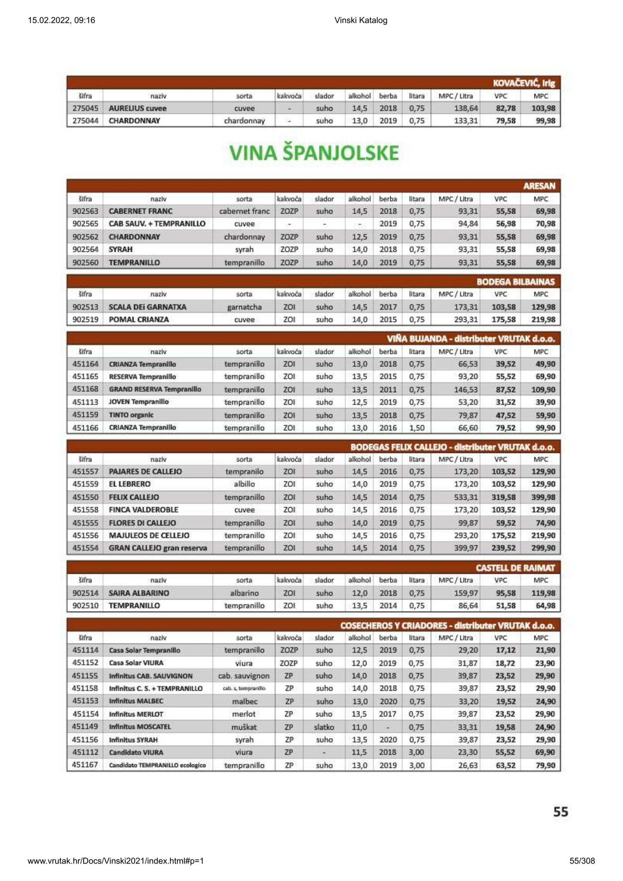 Katalog Vrutak 01.11.2021 - 31.10.2022